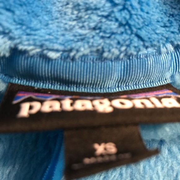 Patagonia snap fleece pullover xs aqua blue euc - Picture 3 of 4